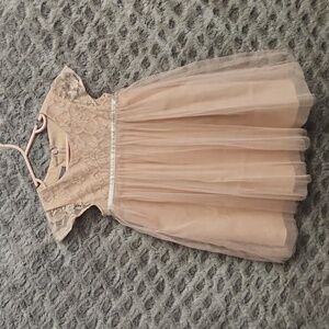Jenny Yoo Anthropologie Flower Girl Dress / Natural Pageant Dress Size 4T Blush